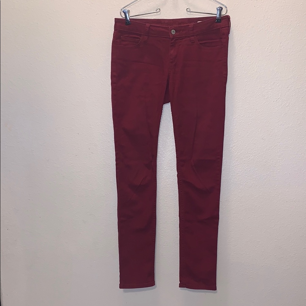 Arizona Jeans Red Super Skinny Jeans 7 Low Rise